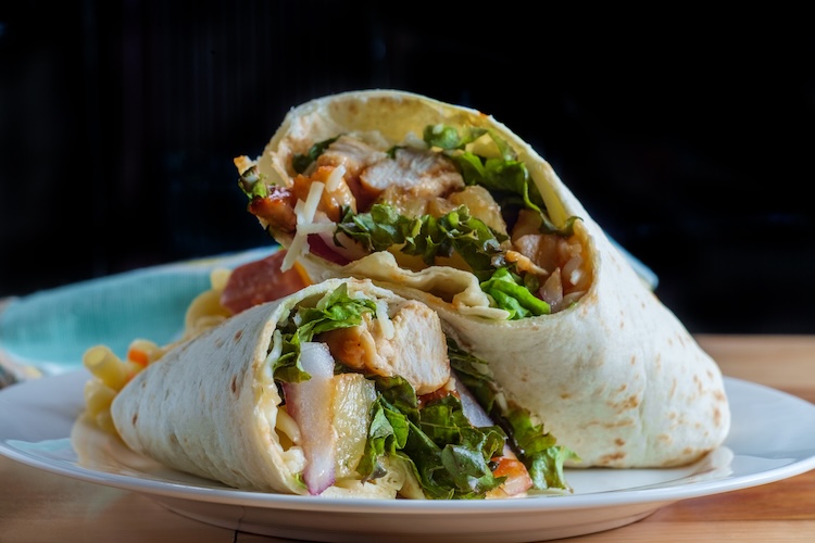 BBQ chicken wrap