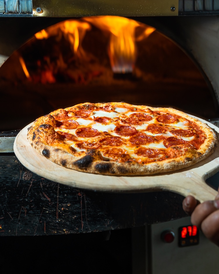 Wood fired pizza